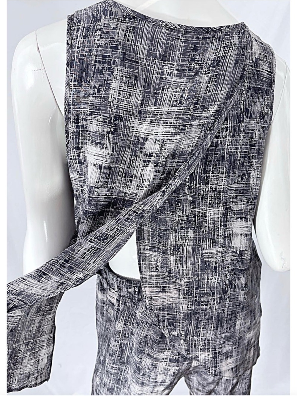 Derek lam 10 Crosby designer silk printed jumpsuit